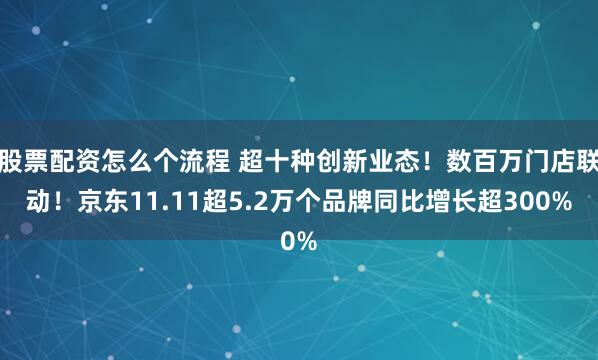 股票配资怎么个流程 超十种创新业态！数百万门店联动！京东11.11超5.2万个品牌同比增长超300%